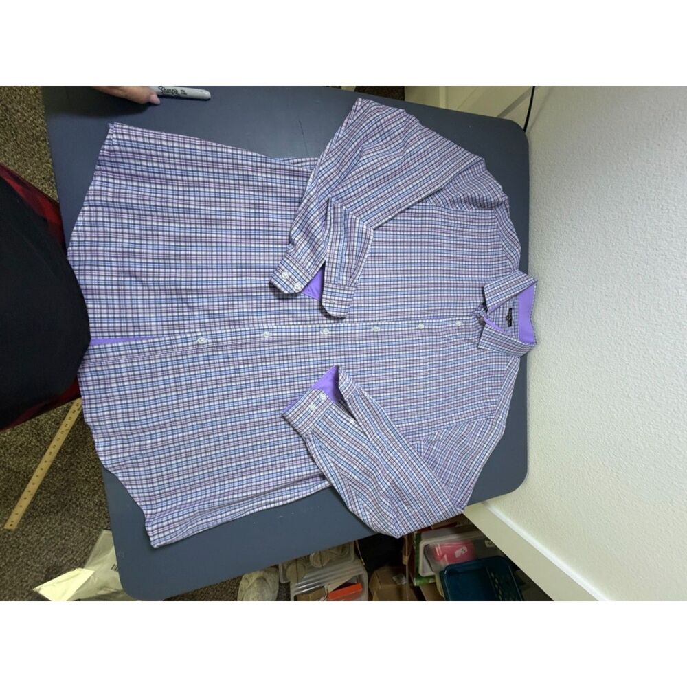 Galaxy blue/purple/white XL dress shirt